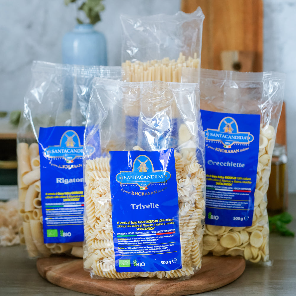 <tc>Organic Pasta of Khorasan Santacandida wheat</tc>