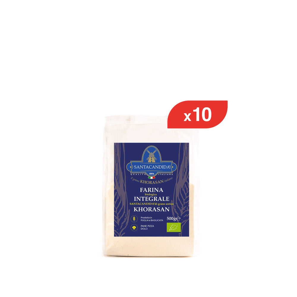 
                      
                        BOX Farina Integrale Khorasan bio 10pz x 500 g
                      
                    