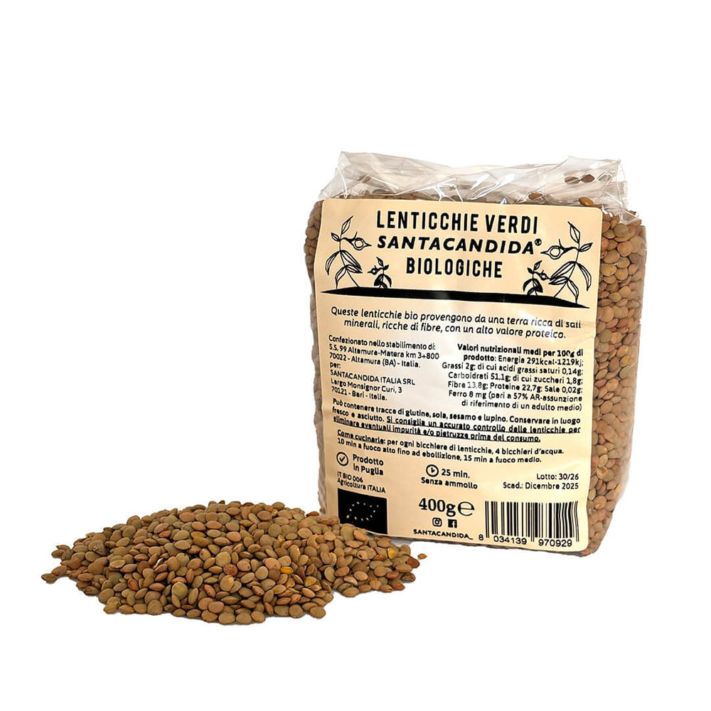 
                      
                        Lenticchie Verdi biologiche | 400g
                      
                    