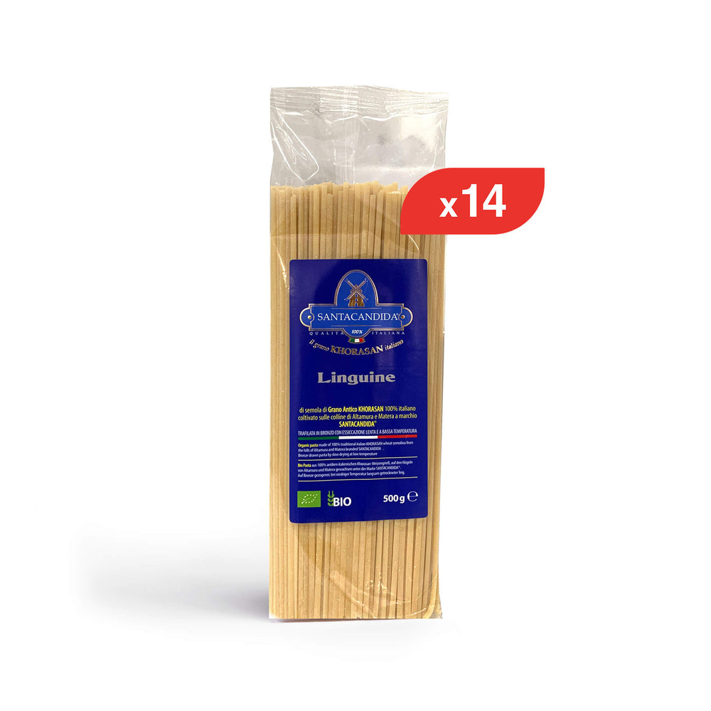 
                      
                        BOX Linguine di Khorasan bio 14 pz
                      
                    