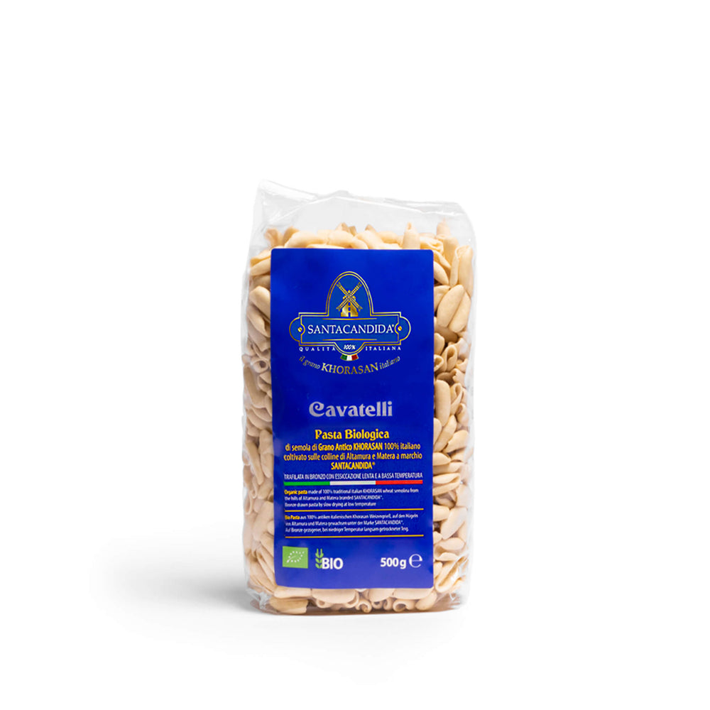 <tc>CAVATELLI organic pasta of ancient Khorasan
SANTACANDIDA wheat</tc>