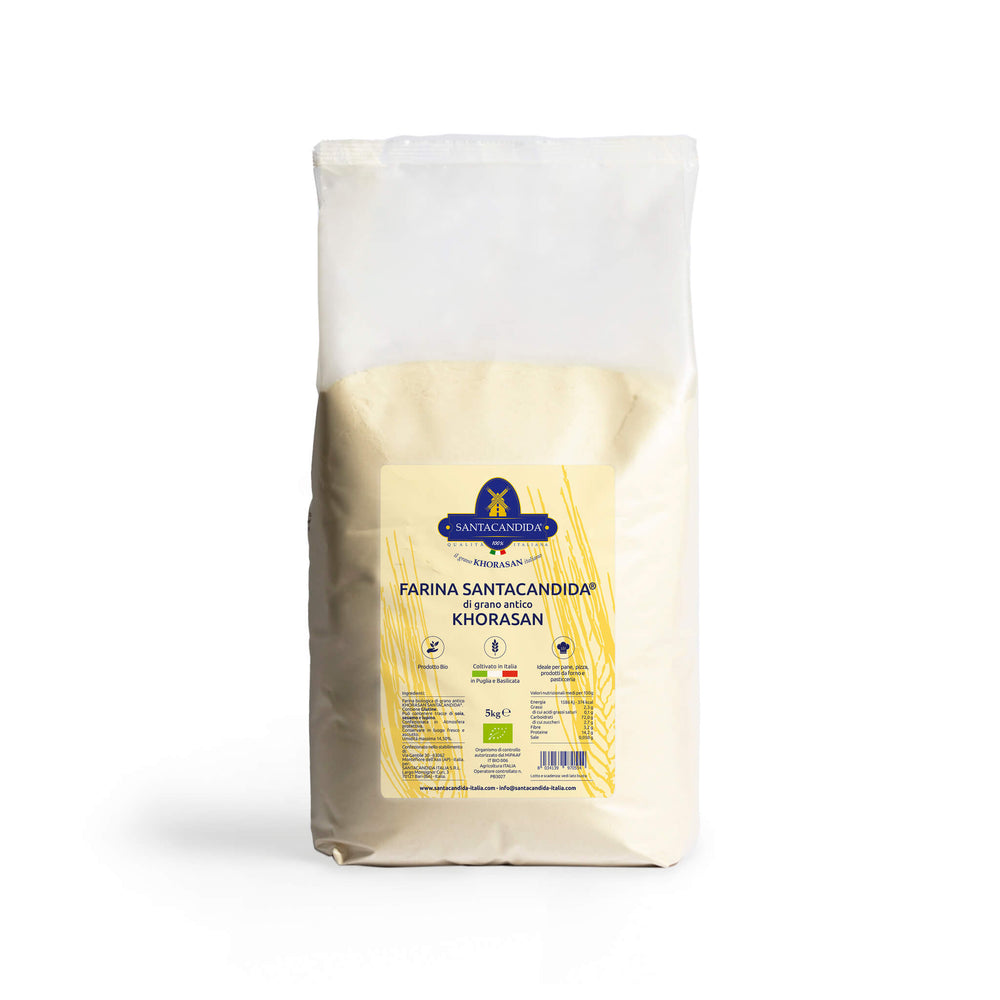 <transcy>FLOUR 5 kg organic of ancient Khorasan SANTACANDIDA wheat</transcy>