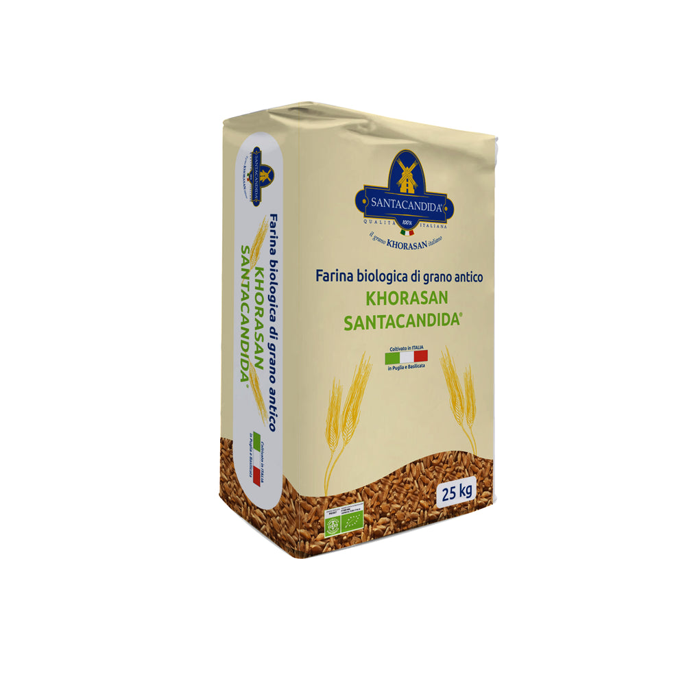 <tc>Flour
25kg organic of Khorasan wheat</tc>